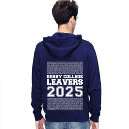 New Leavers Hoodie block column names with middle 2025 text